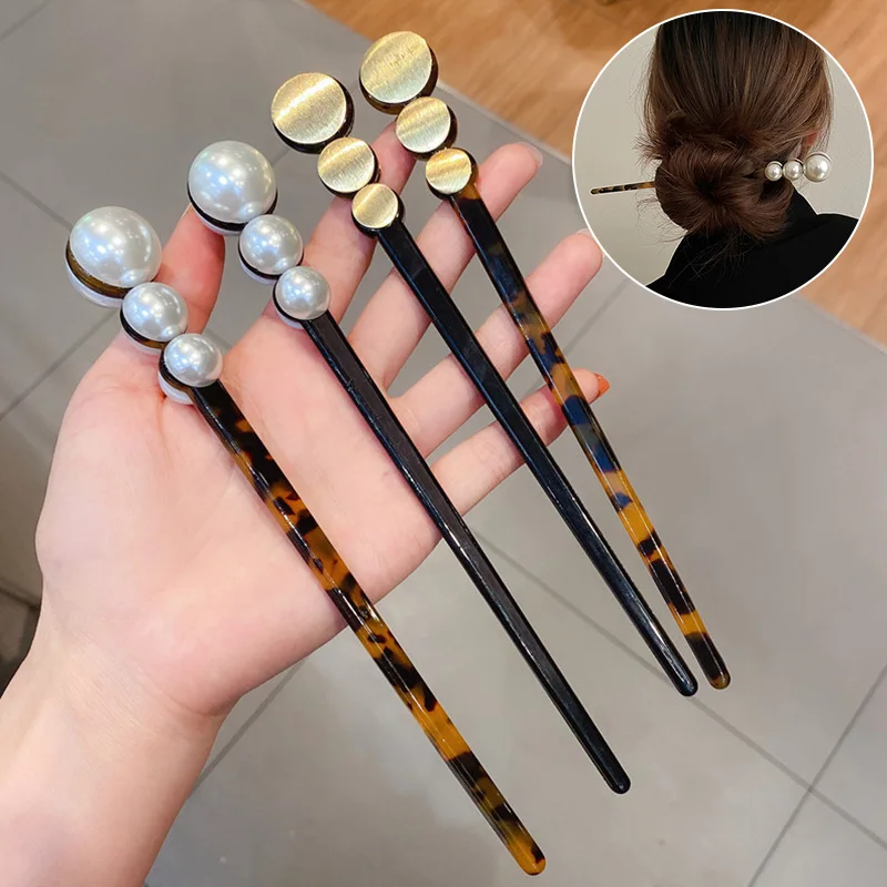 Korean Geometric Disk Hairpins Pearl Hair Stick Headwear For Women Leopard Print Ball Head Hairpin Accessories
Korean Geometric Disk Hairpins Pearl Hair Stick Headwear For Women Leopard Print Ball Head Hairpin Accessories