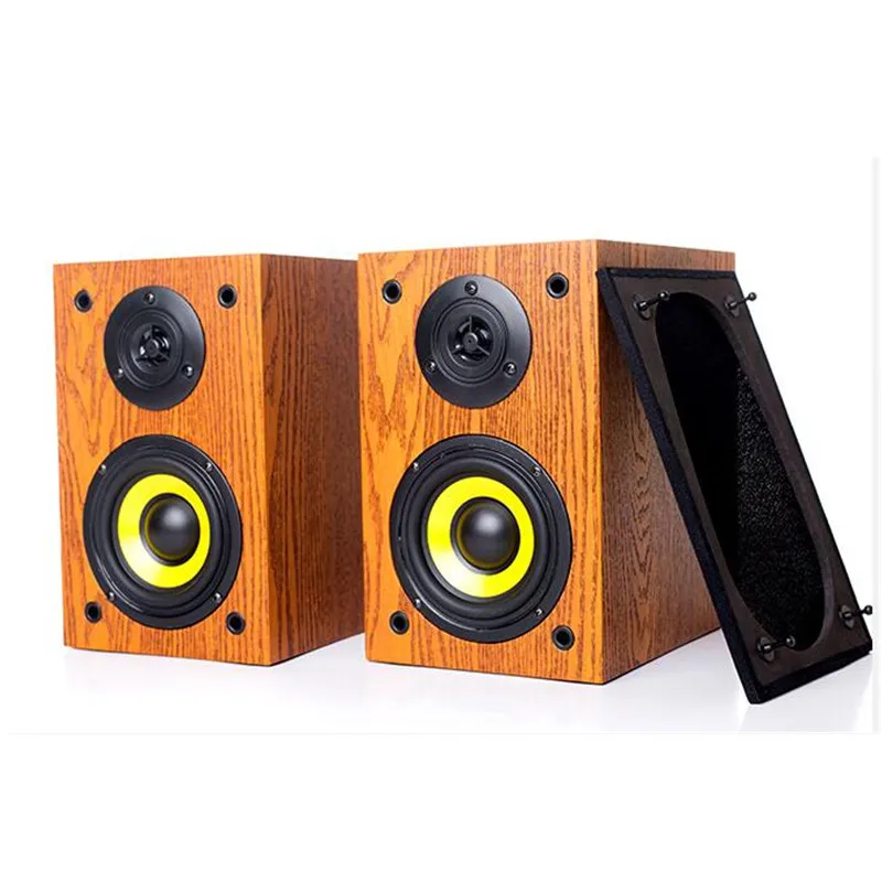 2pcs 4 inch 2.0 HIFI Fever Passive Speaker Bookshelf Box Desktop Speaker Car CD Machine Change Home Multimedia Wooden Speakers
2pcs 4 inch 2.0 HIFI Fever Passive Speaker Bookshelf Box Desktop Speaker Car CD Machine Change Home Multimedia Wooden Speakers
