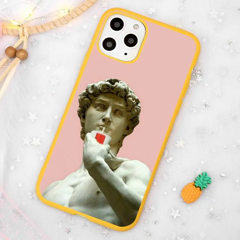 David Medusa plaster art Phone Case Candy Color Yellow for iPhone 11 12 pro XS MAX 8 7 6 6S Plus X 5S SE 2020 XR
David Medusa plaster art Phone Case Candy Color Yellow for iPhone 11 12 pro XS MAX 8 7 6 6S Plus X 5S SE 2020 XR