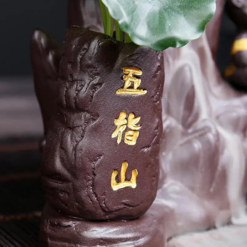 Monkey King Home Decor Backflow Incense Burner Purple Sand Incense Cone Holder Fragrance Holder Aromatherapy Furnace Home Crafts
Monkey King Home Decor Backflow Incense Burner Purple Sand Incense Cone Holder Fragrance Holder Aromatherapy Furnace Home Crafts
