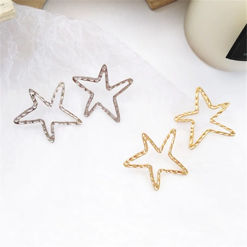 stars earrings Fashion metal hollow heart stud earrings woman exaggerated big earrings punk Popular nightclub earrings for women 
stars earrings Fashion metal hollow heart stud earrings woman exaggerated big earrings punk Popular nightclub earrings for women
