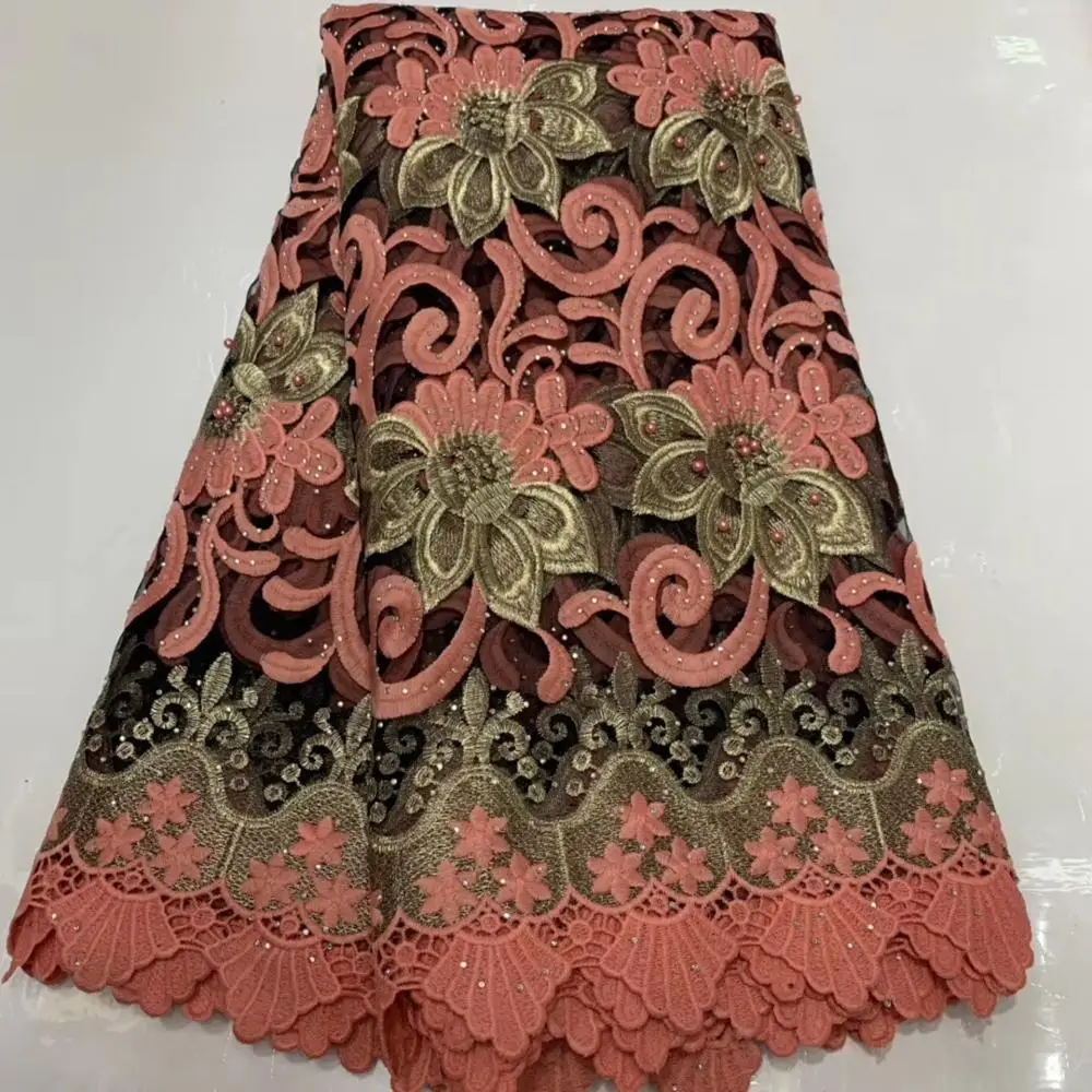 NaXiu African Lace Fabric 2019 High Quality Embroidery Lace Beaded Tulle Lace Fabric For Pink Wedding Party Dress
NaXiu African Lace Fabric 2019 High Quality Embroidery Lace Beaded Tulle Lace Fabric For Pink Wedding Party Dress