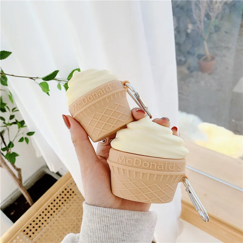 Luxury brand Ice cream Cartoons Bluetooth headset silicon case for apple airpods 1 2 pro 3 Wireless charging cover
Luxury brand Ice cream Cartoons Bluetooth headset silicon case for apple airpods 1 2 pro 3 Wireless charging cover