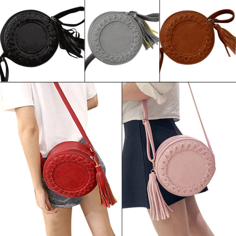New Fashion Women Tassel Round Weave Cross Body Bags Messenger Ladies Cute Roll Shoulder Bag New 
New Fashion Women Tassel Round Weave Cross Body Bags Messenger Ladies Cute Roll Shoulder Bag New