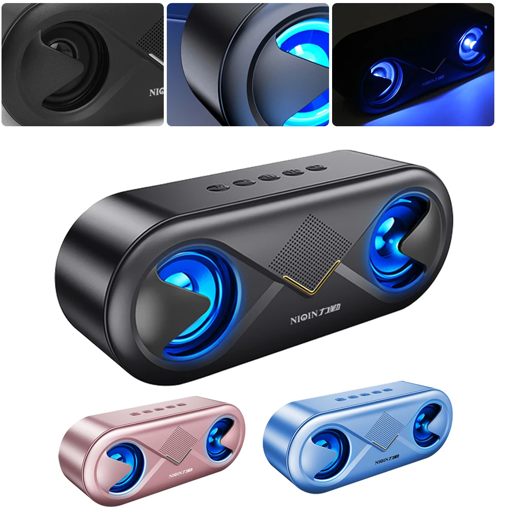 Беспроводная Bluetooth-колонка с супер басами, Портативная колонка с Bluetooth, мощная уличная стереоколонка со светодиодсветильник кой
Беспроводная Bluetooth-колонка с супер басами, Портативная колонка с Bluetooth, мощная уличная стереоколонка со светодиодсветильник кой