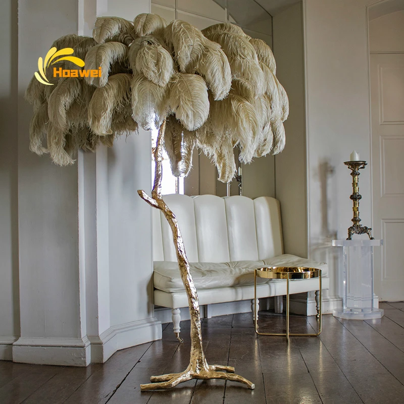 Nordic Luxury LED Floor Lamp for Home Ostrich Feather Lamp Copper Floor Lights Lighting Living Room Bedroom Decor Standing Lamp 
Nordic Luxury LED Floor Lamp for Home Ostrich Feather Lamp Copper Floor Lights Lighting Living Room Bedroom Decor Standing Lamp