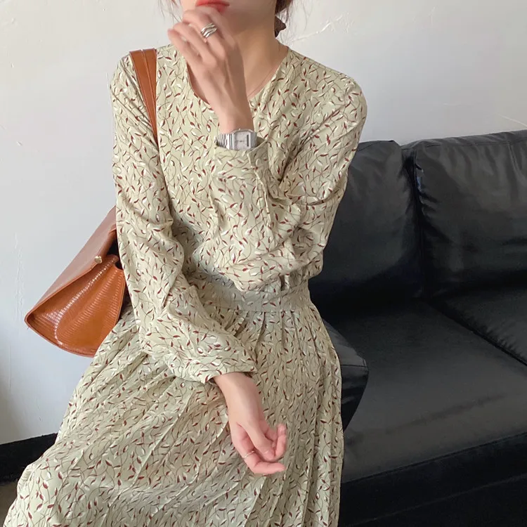 Elegant O-neck Female Sashes Dress Women Full Sleeve Female A-line Dress Office Work Pleated Vestidos Femme
Elegant O-neck Female Sashes Dress Women Full Sleeve Female A-line Dress Office Work Pleated Vestidos Femme