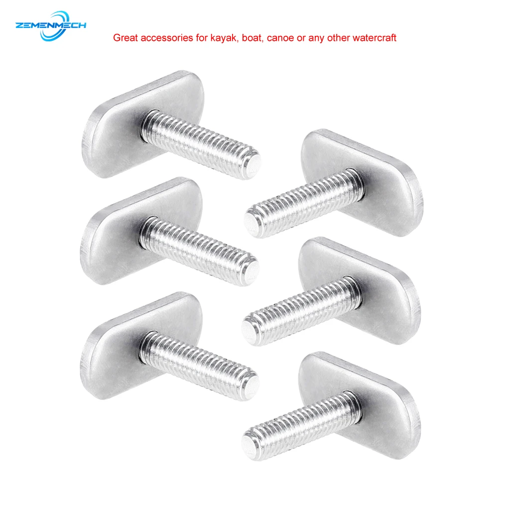 Kayak Screws Rail Track Nuts 316 Stainless Steel Canoe Outdoor Mini Water-Skiing Tool Boat Accessories Rails Bolts Fishing Tools
Kayak Screws Rail Track Nuts 316 Stainless Steel Canoe Outdoor Mini Water-Skiing Tool Boat Accessories Rails Bolts Fishing Tools