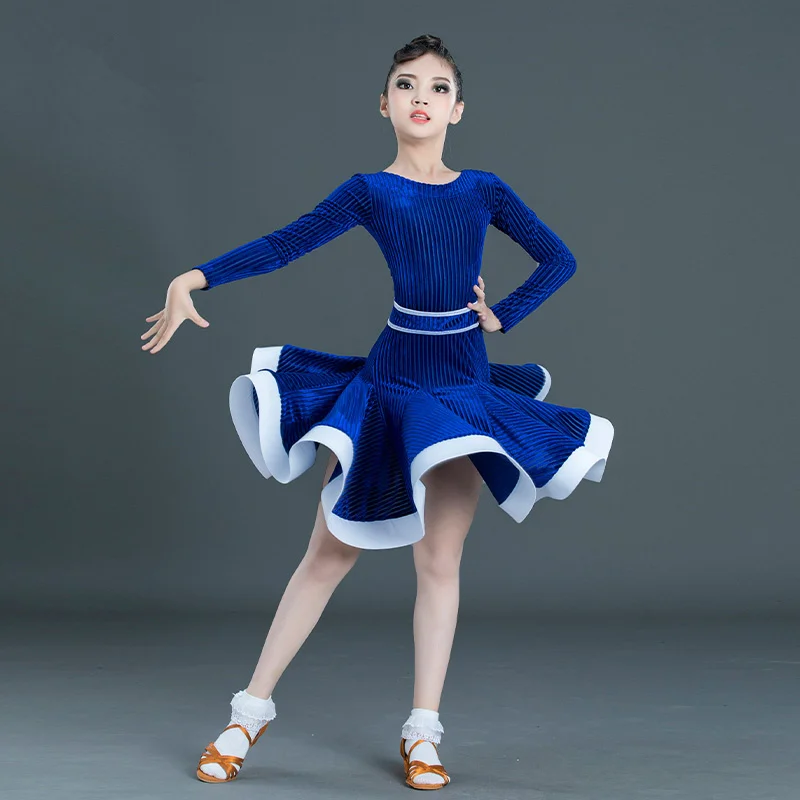 Fall/Winter Children's Latin Dance Costume Girls' Professional Competition Regulations Performance Costume Children Velvet Dress
Fall/Winter Children's Latin Dance Costume Girls' Professional Competition Regulations Performance Costume Children Velvet Dress