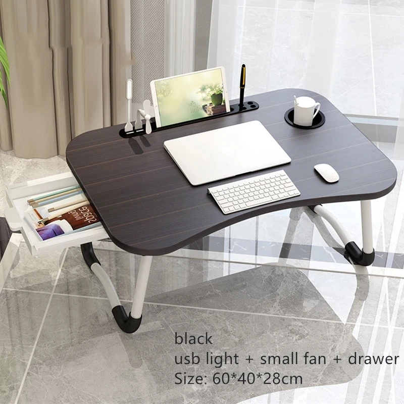 

Домашний Складной Столик для ноутбука для кровати и дивана, портативный компьютерный столик для учебы и чтения, столик-поднос для кровати