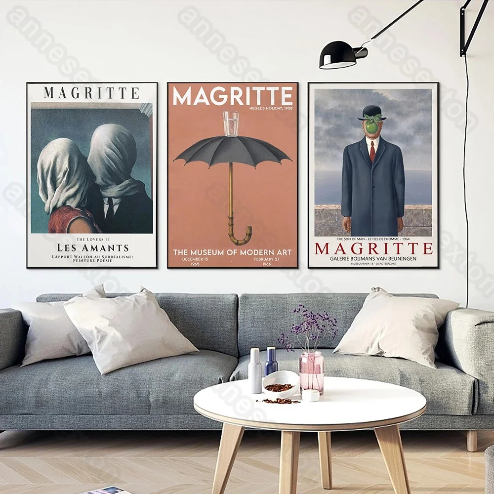 Modern Style Canvas Painting Rene Magritte Artist Surrealist Umbrella Art Figure Pictures The Lovers for Home Rooms Wall Decorat
Modern Style Canvas Painting Rene Magritte Artist Surrealist Umbrella Art Figure Pictures The Lovers for Home Rooms Wall Decorat