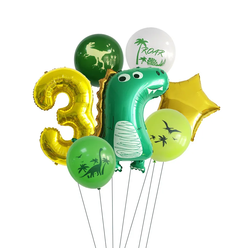7pcs Aluminum Film Dinosaur Balloon Birthday Jungle Party Decoration Number Balloon Set with Sequins blue birthday decoration
7pcs Aluminum Film Dinosaur Balloon Birthday Jungle Party Decoration Number Balloon Set with Sequins blue birthday decoration