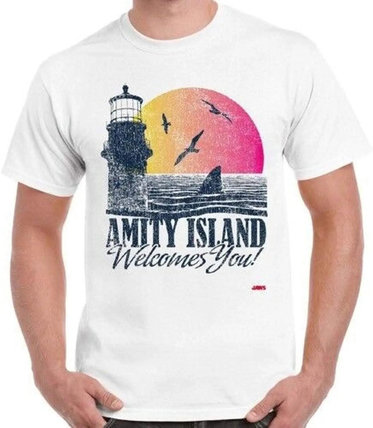 Amity Island Welcomes You Jaws Vintage Retro Tshirt Hot Sales Harajuku Tee Summer 2020 Cotton Breathable Short Sleeve T-Shirt
Amity Island Welcomes You Jaws Vintage Retro Tshirt Hot Sales Harajuku Tee Summer 2020 Cotton Breathable Short Sleeve T-Shirt