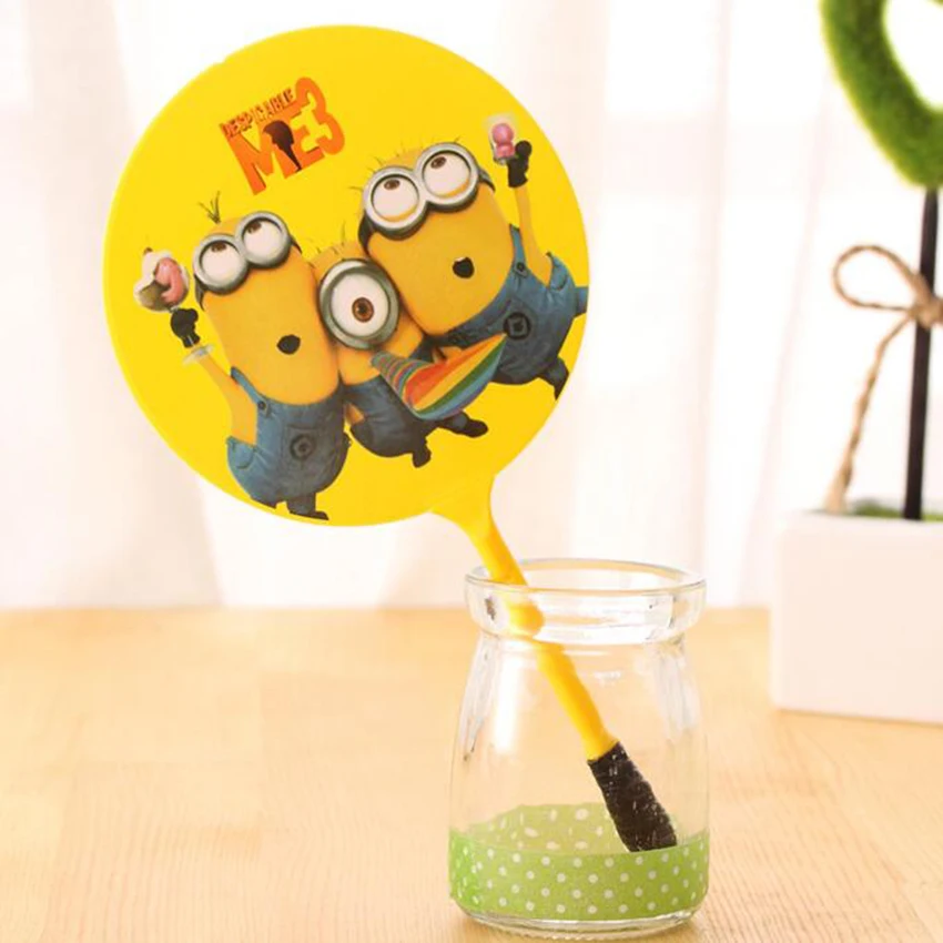 1PC New Cute Cartoon Animals Fan Shape Creative Ballpen Ball Pen School Office Supply Gift Customizable logo | Канцтовары для офиса