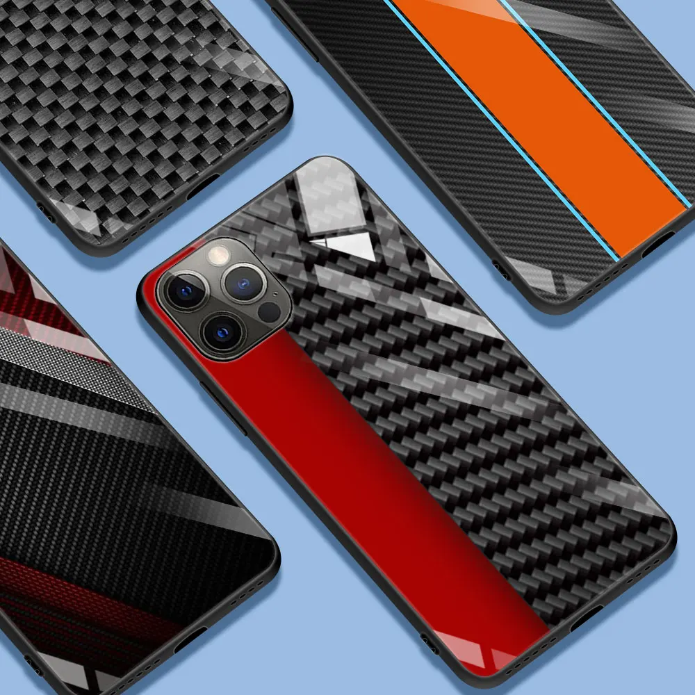 Tempered Glass Case For Apple iPhone 13 13 11 12 Pro Max 7 Plus X XR XS 12Pro 12 Mini 6 6S SE Phone Cover Car Carbon Fibre
Tempered Glass Case For Apple iPhone 13 13 11 12 Pro Max 7 Plus X XR XS 12Pro 12 Mini 6 6S SE Phone Cover Car Carbon Fibre