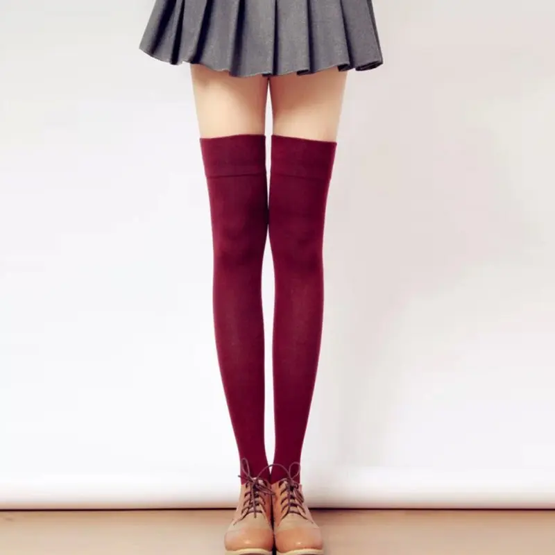High Knee Socks Women's Thigh High Stockings Over Knee Stockings for School Girls Ladies Long Stocking 7color2
High Knee Socks Women's Thigh High Stockings Over Knee Stockings for School Girls Ladies Long Stocking 7color2
