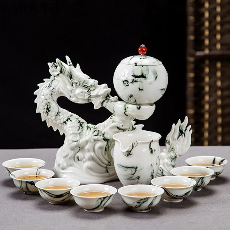 Chinese Upscale Automatic ceramics Tea Set Household porcelain Teaware Lazy Portable Strainer Cup wine set tea ceremony supplies
Chinese Upscale Automatic ceramics Tea Set Household porcelain Teaware Lazy Portable Strainer Cup wine set tea ceremony supplies