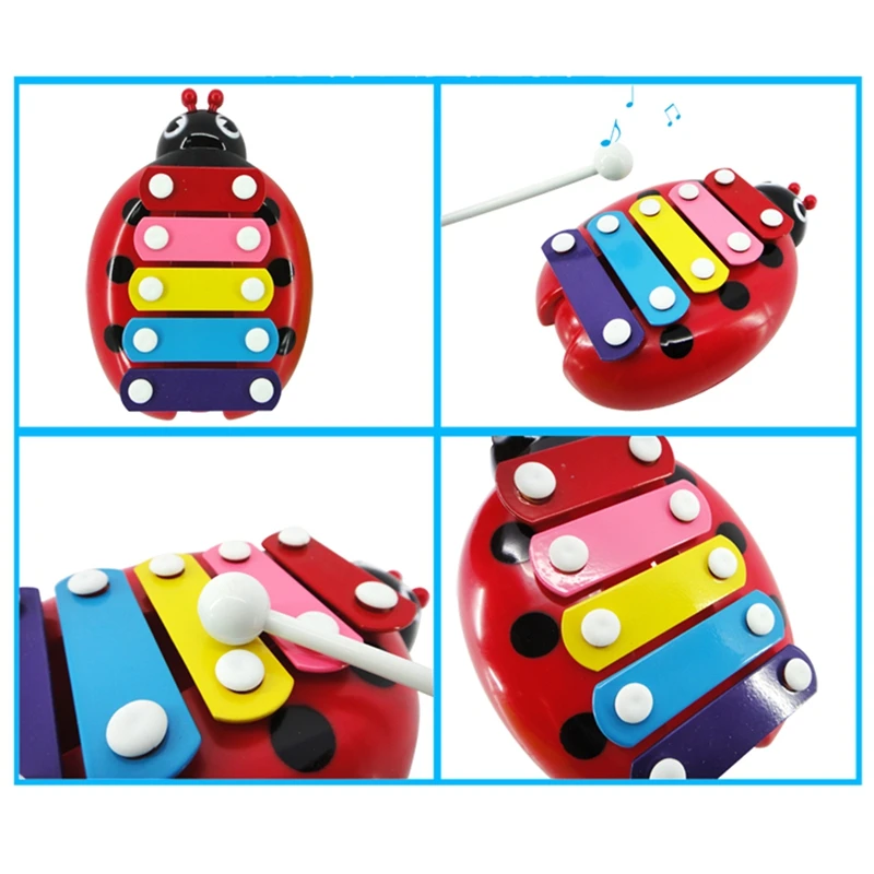 Beetle Music Instrument Toy Frame Style Xylophone Children Musical Hand Knocking on the Piano Baby Educational Toy
Beetle Music Instrument Toy Frame Style Xylophone Children Musical Hand Knocking on the Piano Baby Educational Toy