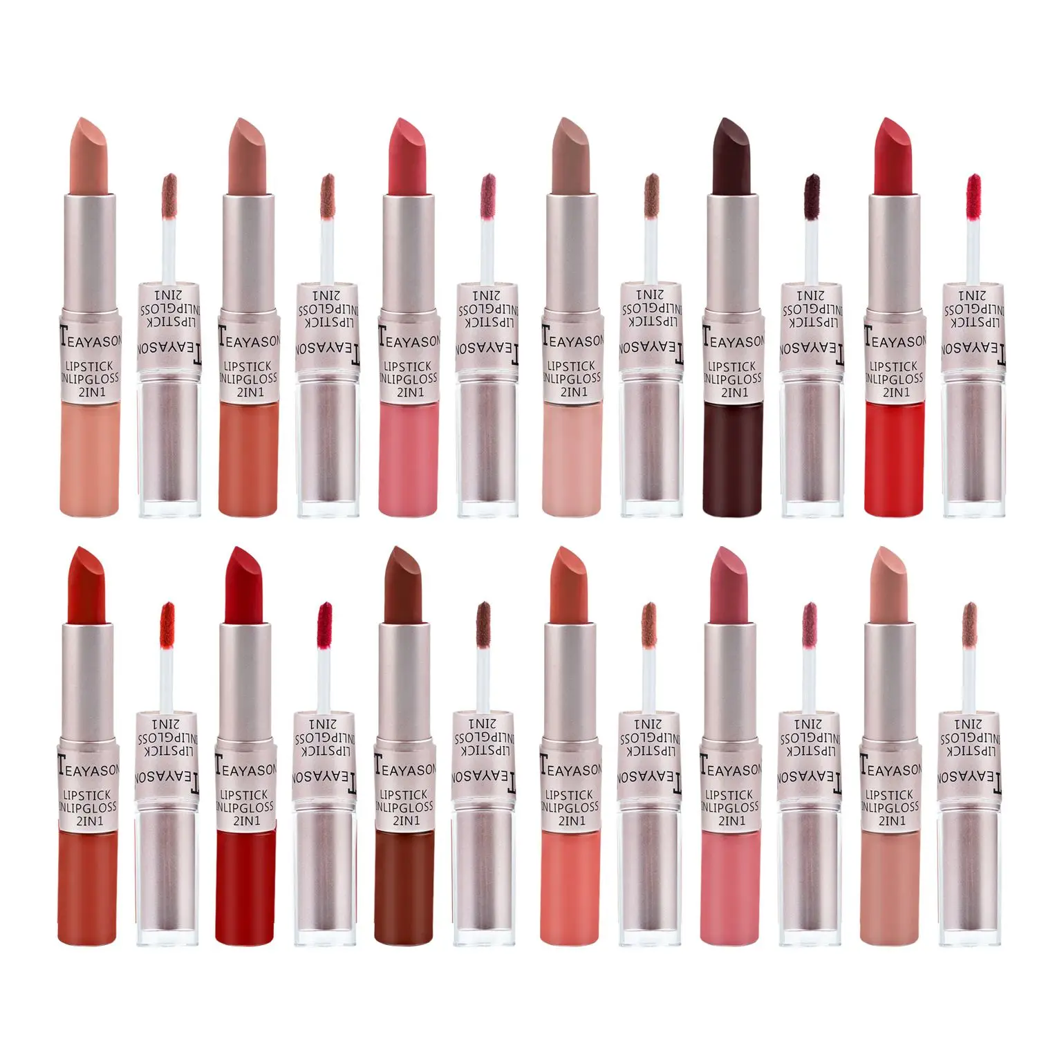 3pcs Hot Women Beauty 2 In 1 Face Makeup Matte Lipstick Non Stick Cup Double Head
3pcs Hot Women Beauty 2 In 1 Face Makeup Matte Lipstick Non Stick Cup Double Head