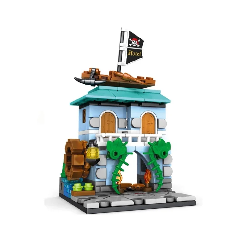 799 Pcs City Architecture 4 in 1 House Pirates Street View Building Blocks DIY Model Bricks Educational Toy For Children Gift 
799 Pcs City Architecture 4 in 1 House Pirates Street View Building Blocks DIY Model Bricks Educational Toy For Children Gift
