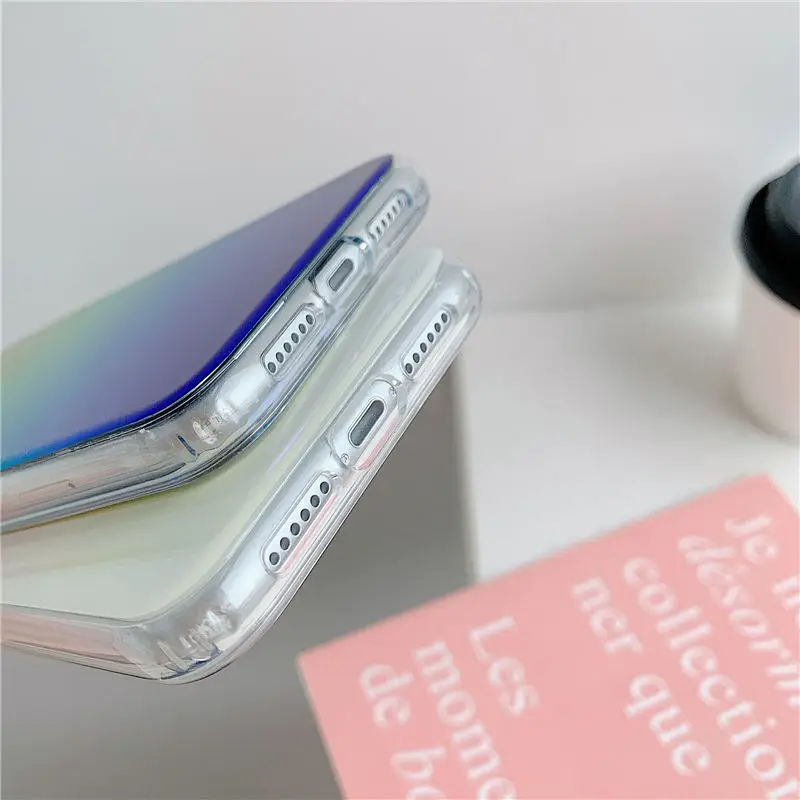 Gradient Laser Colorful Phone Case For iPhone 11 12 11Pro Max XR XS Max X 7 8 Plus 12 11Pro SE 2020 Rainbow Soft IMD Back Cover
Gradient Laser Colorful Phone Case For iPhone 11 12 11Pro Max XR XS Max X 7 8 Plus 12 11Pro SE 2020 Rainbow Soft IMD Back Cover
