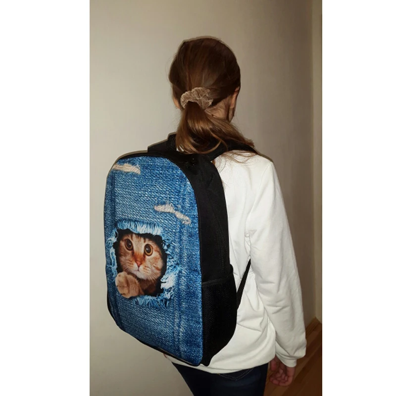 LALIN Primary Backpack Black Demin Cat Printing Backpacks For Teenage Bag School Girl Schoolbag For Girls School Bags Preschool
LALIN Primary Backpack Black Demin Cat Printing Backpacks For Teenage Bag School Girl Schoolbag For Girls School Bags Preschool