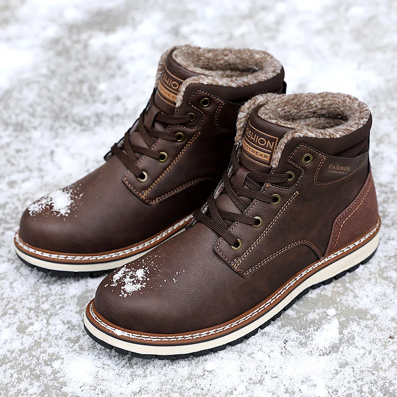 

New Martin boots men's shoes fall/winter boots help men's boots British high boots casual tooling shoes warm leather boots