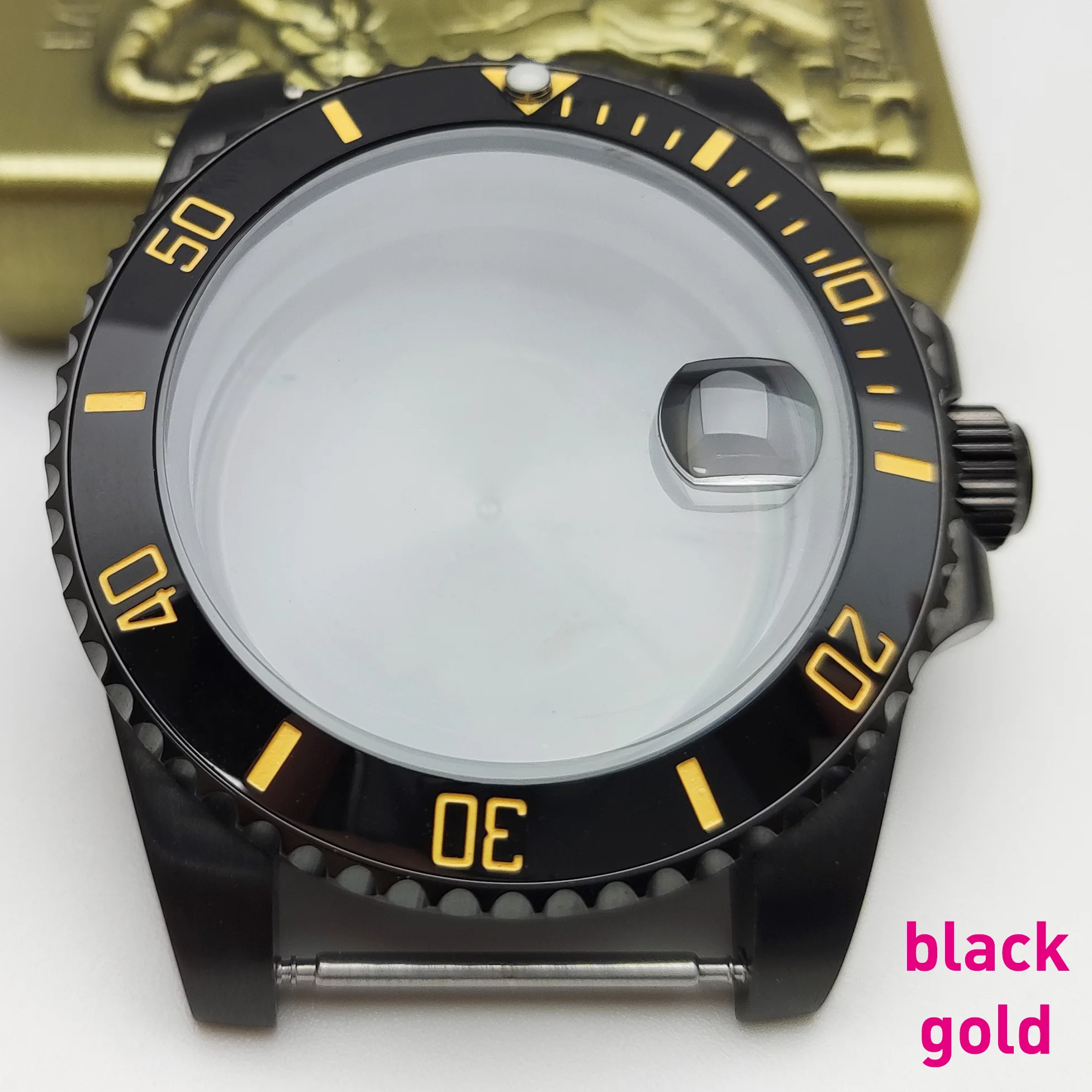 Black 40mm 316L Stainless Steel Men's Watch Case with Ceramic Bezel Accessories for Seiko nh35 nh36 Dial Movement
Black 40mm 316L Stainless Steel Men's Watch Case with Ceramic Bezel Accessories for Seiko nh35 nh36 Dial Movement