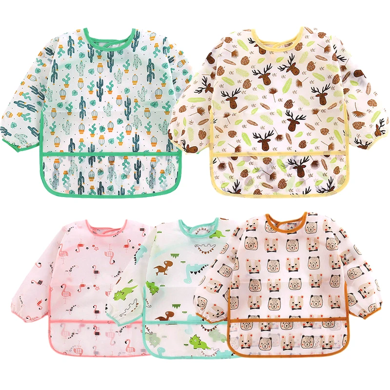 Long Sleeve Waterproof Apron Cute Cartoon Bibs Infant Baby Eating Bandana Bibs Baby Self Feeding Burp Cloths Baby Boy Bibs 0-2T
Long Sleeve Waterproof Apron Cute Cartoon Bibs Infant Baby Eating Bandana Bibs Baby Self Feeding Burp Cloths Baby Boy Bibs 0-2T