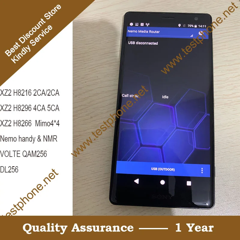 Free shipping DHL+ XZ2 H8296 NEMO HANDY &NMR & + VOLTE+ 4x4MIMO + 256QAM+3CC+4CC+55CC Testing
Free shipping DHL+ XZ2 H8296 NEMO HANDY &NMR & + VOLTE+ 4x4MIMO + 256QAM+3CC+4CC+55CC Testing
