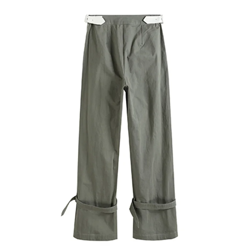 XITAO Patchwork Striped Casual Straight Pants Women Tide Fashion New Style Bandage Flat Army Green Minority Mid Waist WLD6040 
XITAO Patchwork Striped Casual Straight Pants Women Tide Fashion New Style Bandage Flat Army Green Minority Mid Waist WLD6040