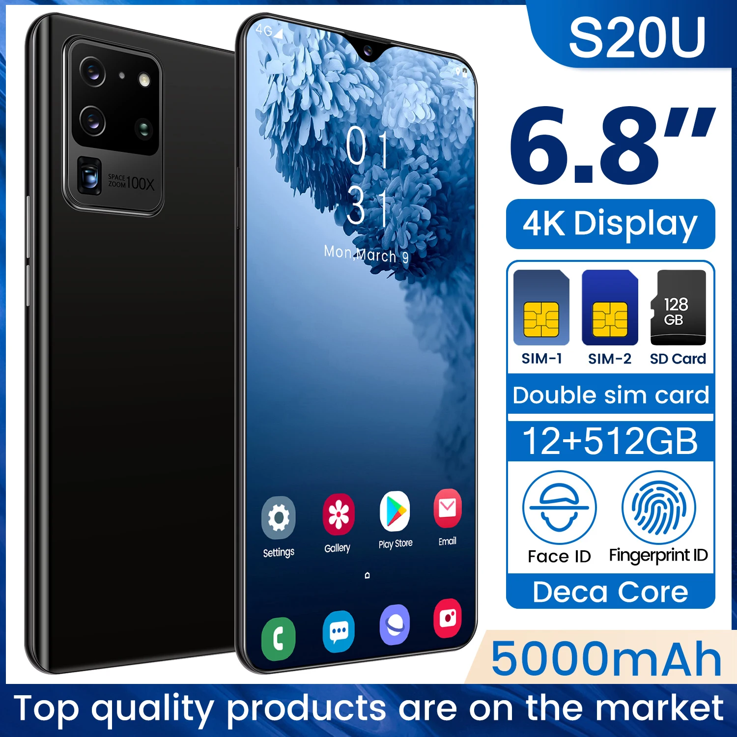 2021 Global Version 6.8 Inch S20U 8GB+ 256GB Rom Ultra MTK6580 Cellphone Drop HD+Water Screen Mobile Phone of 5G Internet Access
2021 Global Version 6.8 Inch S20U 8GB+ 256GB Rom Ultra MTK6580 Cellphone Drop HD+Water Screen Mobile Phone of 5G Internet Access