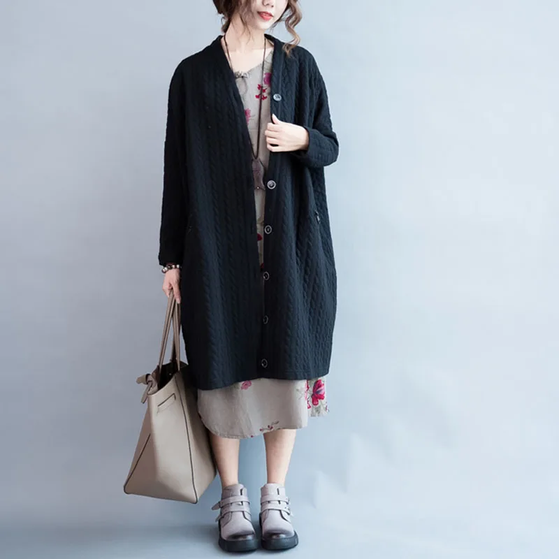 LDKVGSU Women Coats Fashion Trench 2021 Winter New Long Sleeve Button Loose 2 Colour Mid-Length Cardigan Cotton Jacket s998
LDKVGSU Women Coats Fashion Trench 2021 Winter New Long Sleeve Button Loose 2 Colour Mid-Length Cardigan Cotton Jacket s998