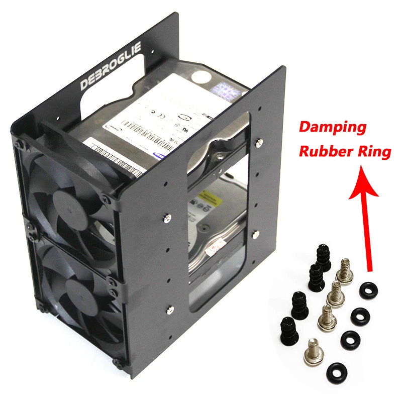 3.5 inch hard disk shock absorption heat rack hard disk bracket HDD 6-bit hard disk bracket aluminum alloy cooling rack
3.5 inch hard disk shock absorption heat rack hard disk bracket HDD 6-bit hard disk bracket aluminum alloy cooling rack