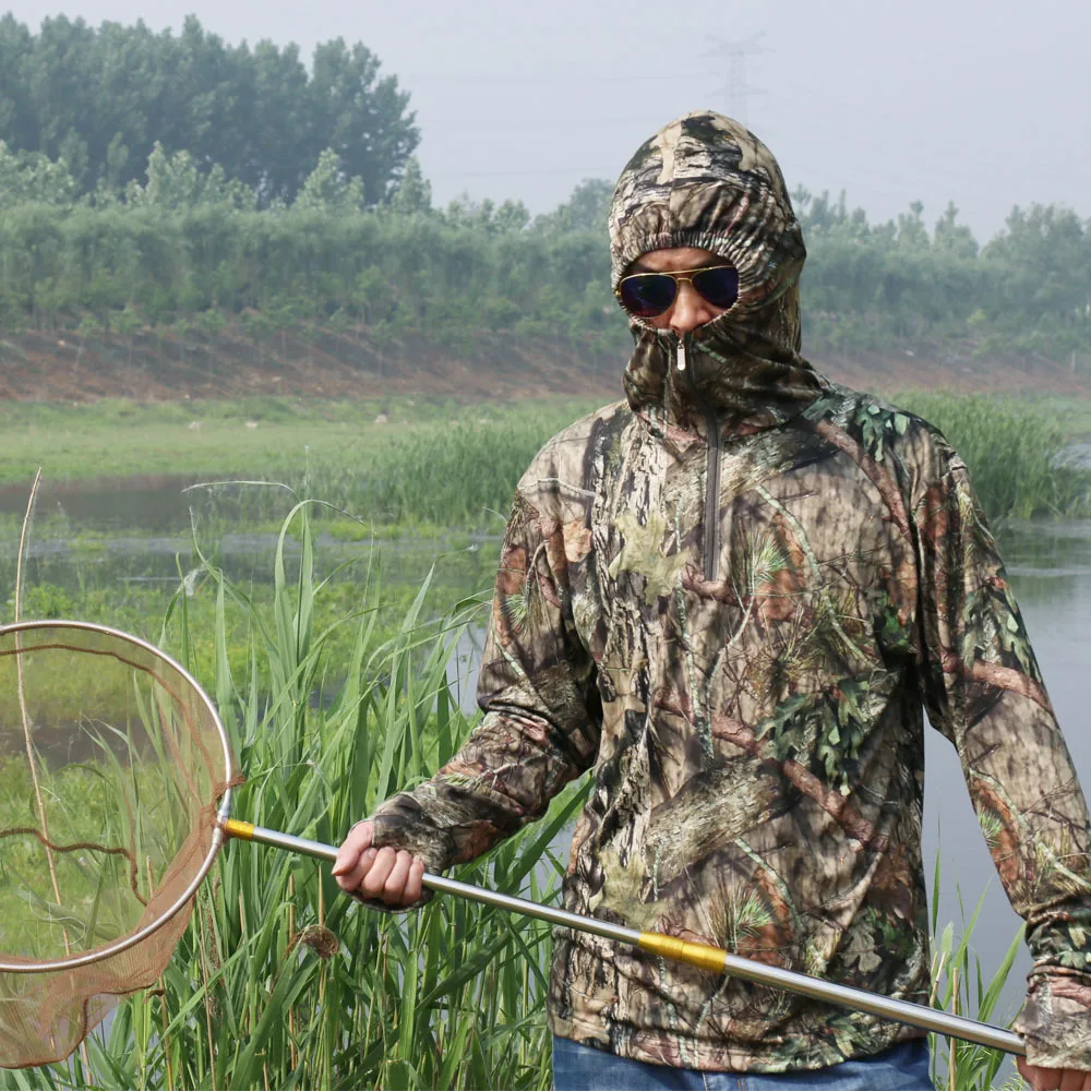 Дышащая Bionic камуфляжная верхняя одежда finshing Ghillie куртка с капюшоном охотничья