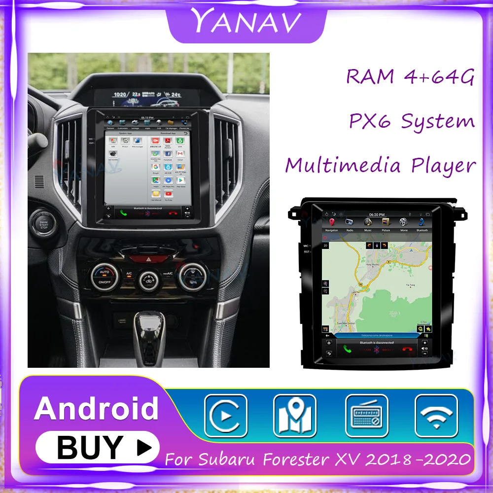 Car Radio Android Stereo Receiver For Subaru Forester XV 2018-2020 GPS Navigation Auto Video Multimedia MP3 Player with Carplay
Car Radio Android Stereo Receiver For Subaru Forester XV 2018-2020 GPS Navigation Auto Video Multimedia MP3 Player with Carplay
