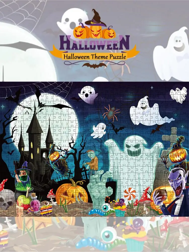 Halloween Puzzles For Adults 1000pcs Paper Jigsaw Puzzles Educational Intellectual Decompressing DIY Large Puzzle Game Toys Gift
Halloween Puzzles For Adults 1000pcs Paper Jigsaw Puzzles Educational Intellectual Decompressing DIY Large Puzzle Game Toys Gift