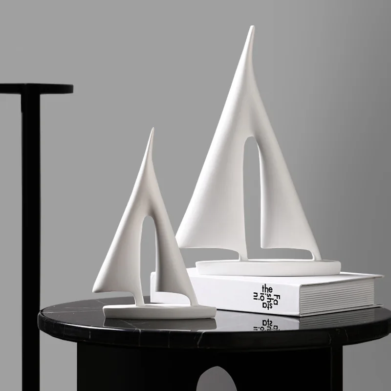 Nordic simple black and white sailboat model light luxury creative decoration living room home decoration handicraft decoration
Nordic simple black and white sailboat model light luxury creative decoration living room home decoration handicraft decoration