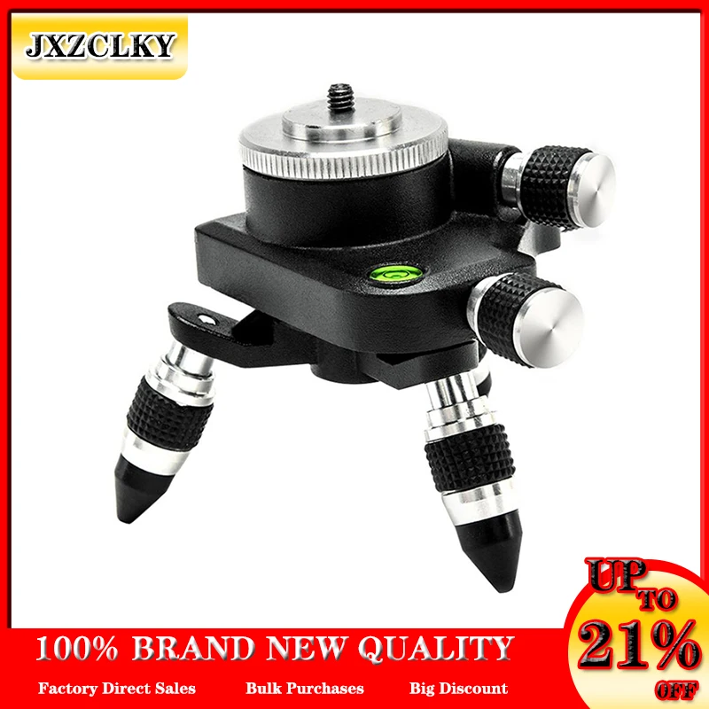 Tripod Bracket Base 360° Adjustment Rotation for Laser Level Tripod Connector 1/4 inch and 5/8 Tripod Turning Pivoting Base
Tripod Bracket Base 360° Adjustment Rotation for Laser Level Tripod Connector 1/4 inch and 5/8 Tripod Turning Pivoting Base