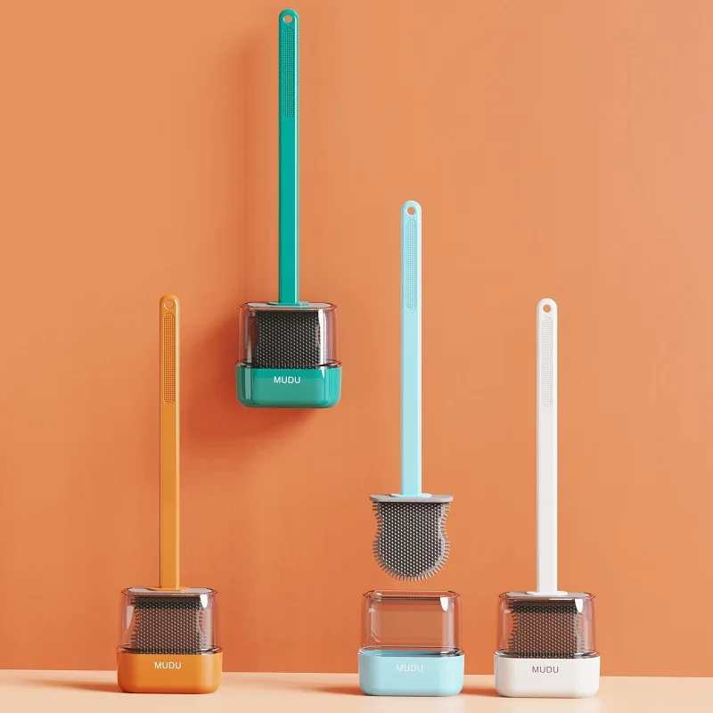 Soft TPR Silicone Head Toilet Brush with Holder Set Wall-mounted Detachable Handle Bathroom Cleaner Cleaning Kit WC Accessories
Soft TPR Silicone Head Toilet Brush with Holder Set Wall-mounted Detachable Handle Bathroom Cleaner Cleaning Kit WC Accessories