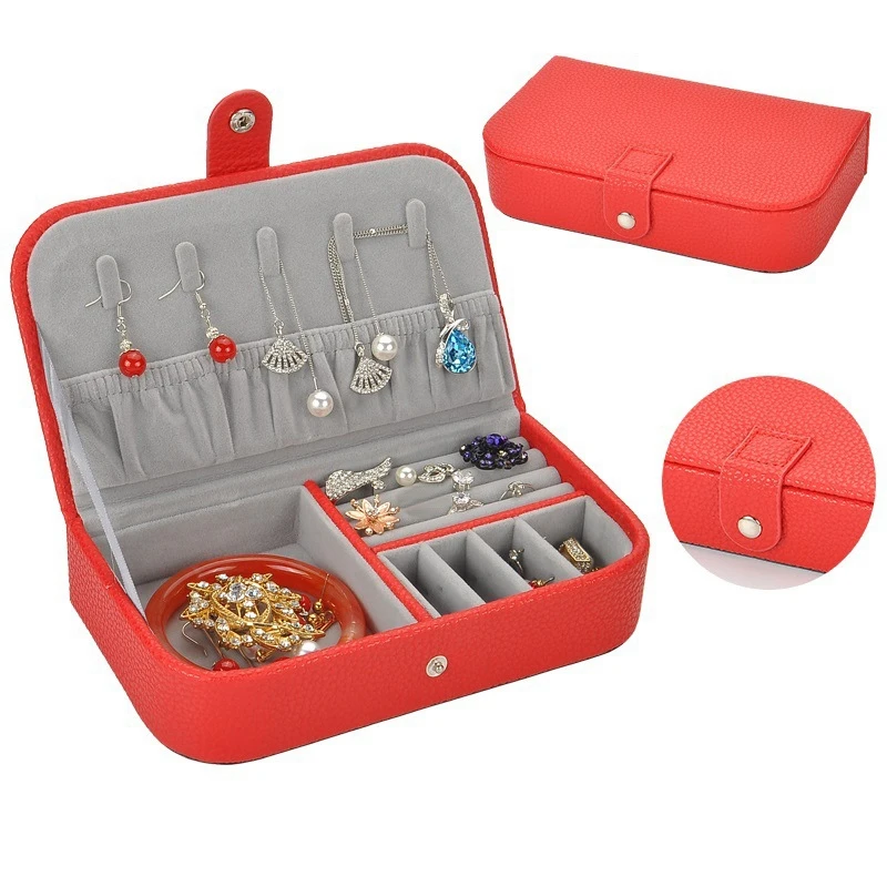 Newest Pattern Jewelry Box Pu Lychee Pattern Earrings Storage Cases for Girl Portable Monolayer Jewelry Organizer
Newest Pattern Jewelry Box Pu Lychee Pattern Earrings Storage Cases for Girl Portable Monolayer Jewelry Organizer
