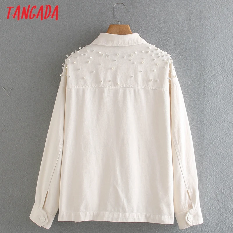 Tangada Women Pearl Decorate Cotton Coats Jacket Loose Long sleeves pocket 2020 Elegant Autumn Winter coat CE679
Tangada Women Pearl Decorate Cotton Coats Jacket Loose Long sleeves pocket 2020 Elegant Autumn Winter coat CE679