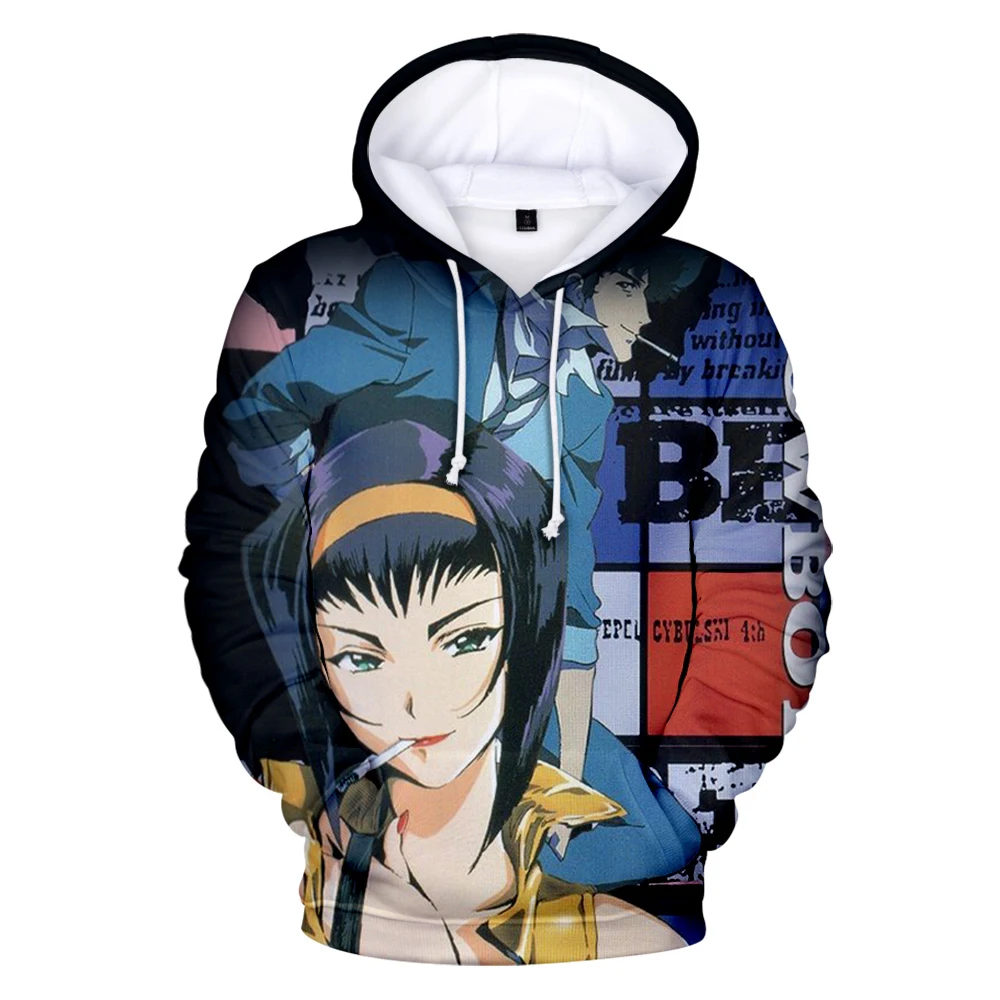 2021 Cowboy Bebop Casual Hoodie Sweatshirt Spring Autumn Male Trend Casual Harajuku Streetwear Hip Hop Long Sleeve Clothes
2021 Cowboy Bebop Casual Hoodie Sweatshirt Spring Autumn Male Trend Casual Harajuku Streetwear Hip Hop Long Sleeve Clothes