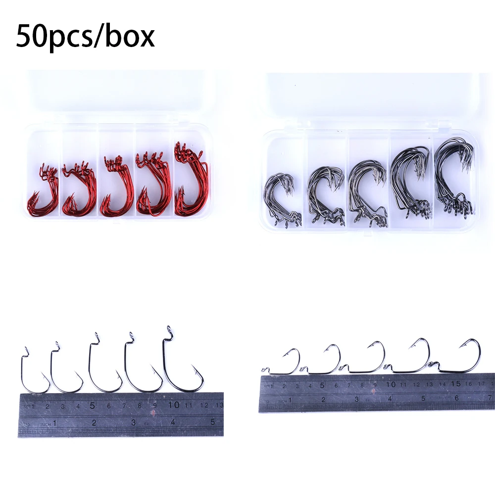 50pcs/Bag High Carbon Steel Fishhook Mix Size Fishing Soft Worm Bait Hook Lure Hooks Fishing Accessories For Sea Fishing
50pcs/Bag High Carbon Steel Fishhook Mix Size Fishing Soft Worm Bait Hook Lure Hooks Fishing Accessories For Sea Fishing