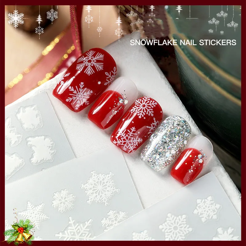 1 Pcs Nail Transfer Film White Snowflake Winter Manicure Sticker Decal Christmas Nail Art Decoration
1 Pcs Nail Transfer Film White Snowflake Winter Manicure Sticker Decal Christmas Nail Art Decoration