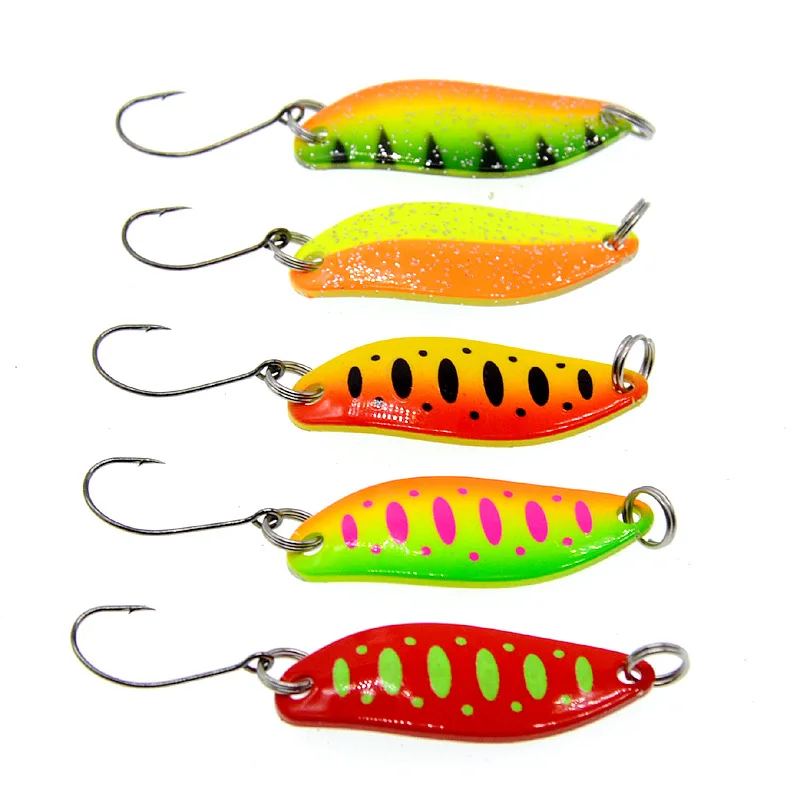 5pcs/lot Curved Sequins New Colorful Willow 3.4cm 3.5g Multicolor Fake Bait Metal Fishing Lure Spoon Sequin Spinner Bait
5pcs/lot Curved Sequins New Colorful Willow 3.4cm 3.5g Multicolor Fake Bait Metal Fishing Lure Spoon Sequin Spinner Bait