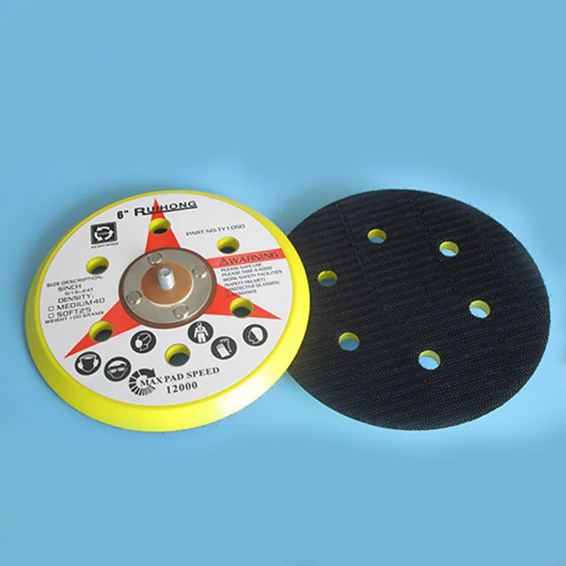 6 Inch 150mm Sanding Pad Pneumatic Flocking Sandpaper Sucker Sheet 6 Holex Tray Back Sheet Polishing Grinding Tool
6 Inch 150mm Sanding Pad Pneumatic Flocking Sandpaper Sucker Sheet 6 Holex Tray Back Sheet Polishing Grinding Tool