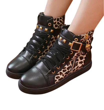 Fashion women's sneakers Casual shoes Women High Top Leopard Printed Increasing Zipper Sport Shoes for female Sneakers
Fashion women's sneakers Casual shoes Women High Top Leopard Printed Increasing Zipper Sport Shoes for female Sneakers
