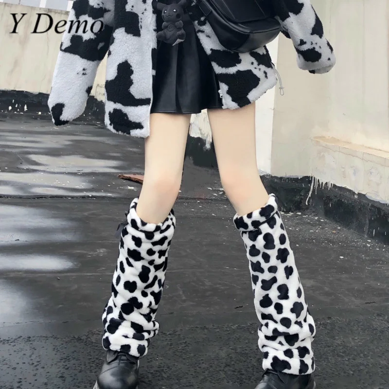 Y Demo, повседневный эластичный рукав до колена с коровьим узором в стиле Харадзюку для женщин
Y Demo, повседневный эластичный рукав до колена с коровьим узором в стиле Харадзюку для женщин