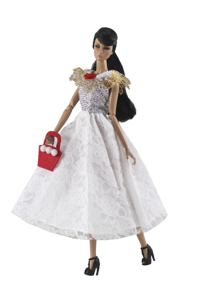 White Long Dress Outfit Suit Sets for Barbie BJD FR SD Doll Clothes Role Play Accessories Toys for Girl
White Long Dress Outfit Suit Sets for Barbie BJD FR SD Doll Clothes Role Play Accessories Toys for Girl